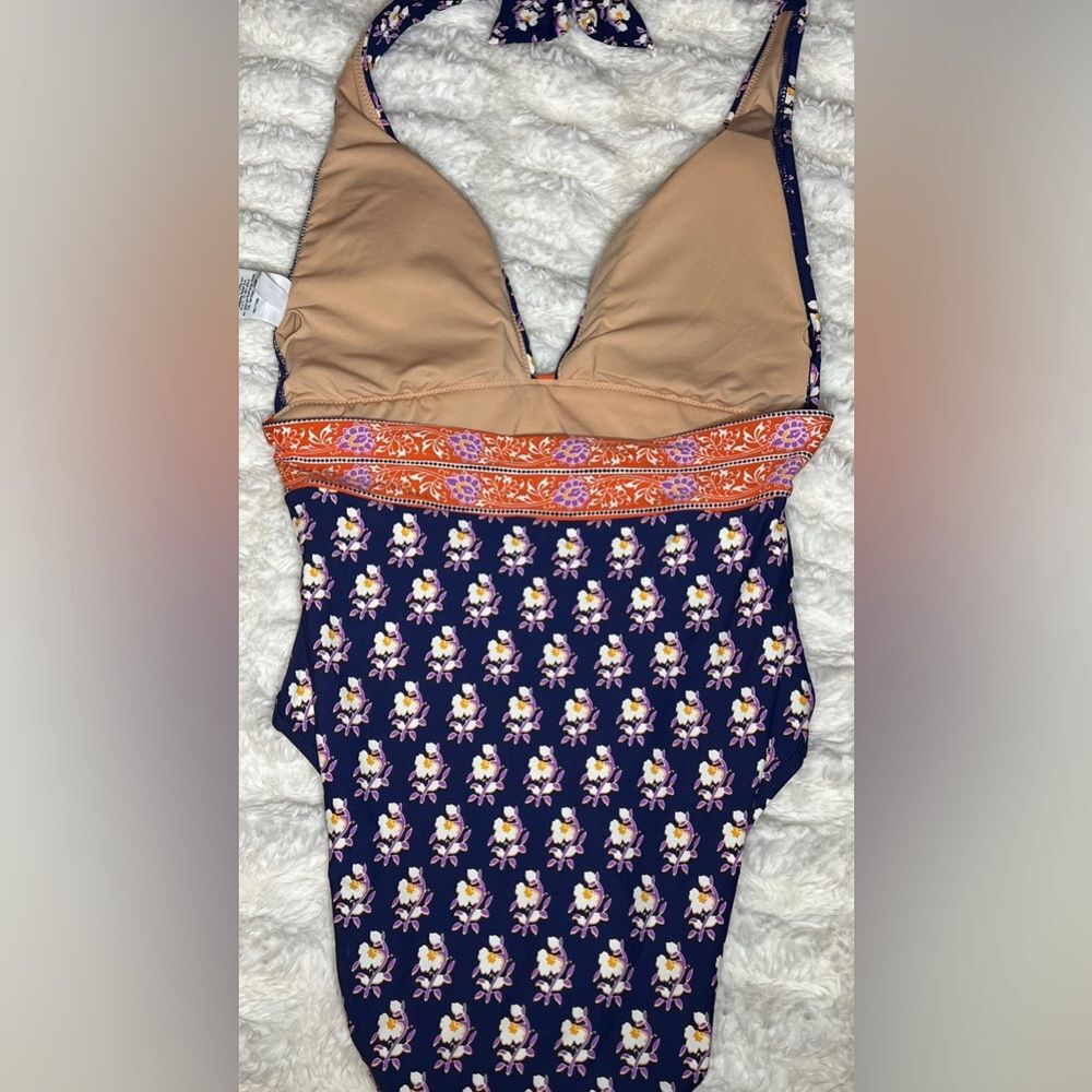 J.Crew Plunge Halter V-Neck One Piece Bathing Suit Size 8 - Picture 4 of 8